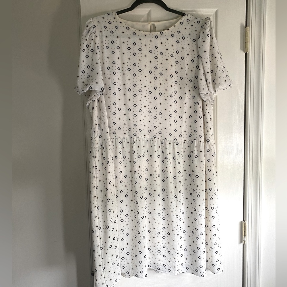 Loft Printed Babydoll Dress